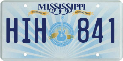 MS license plate HIH841