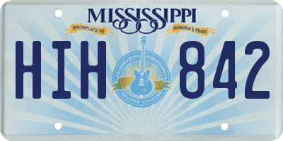 MS license plate HIH842