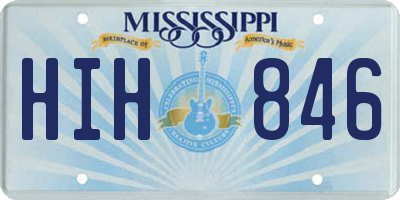 MS license plate HIH846