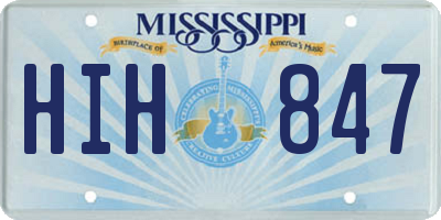 MS license plate HIH847
