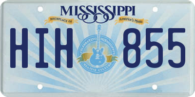 MS license plate HIH855