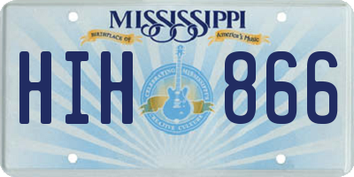 MS license plate HIH866