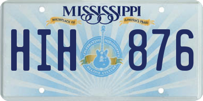 MS license plate HIH876