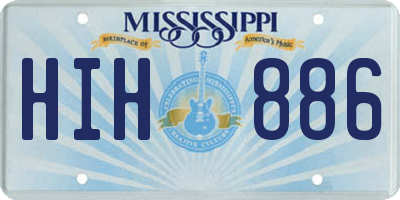 MS license plate HIH886