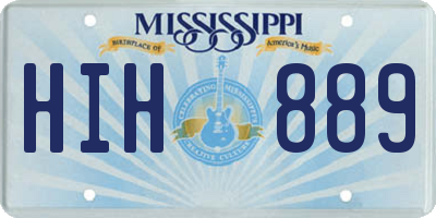 MS license plate HIH889