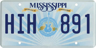 MS license plate HIH891
