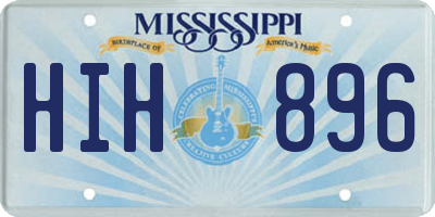 MS license plate HIH896