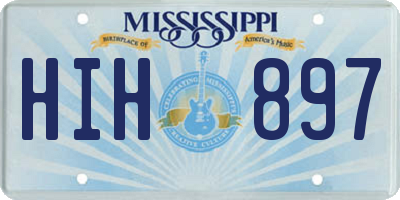 MS license plate HIH897