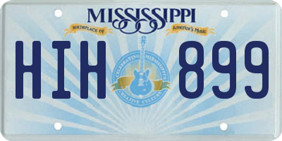 MS license plate HIH899
