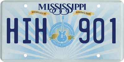 MS license plate HIH901