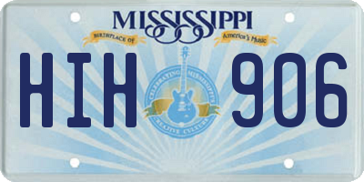MS license plate HIH906