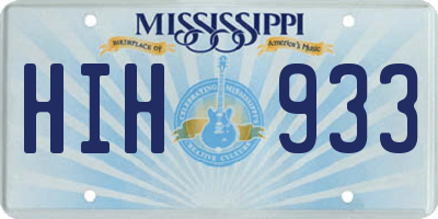 MS license plate HIH933