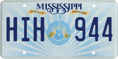 MS license plate HIH944