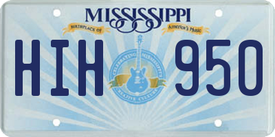 MS license plate HIH950