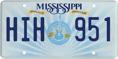 MS license plate HIH951