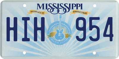 MS license plate HIH954
