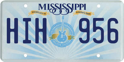 MS license plate HIH956