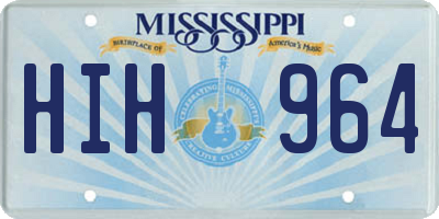 MS license plate HIH964