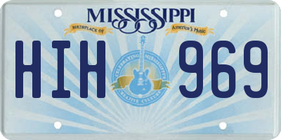 MS license plate HIH969