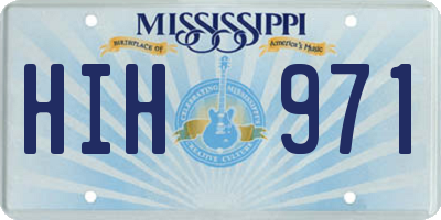 MS license plate HIH971