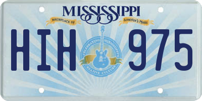 MS license plate HIH975