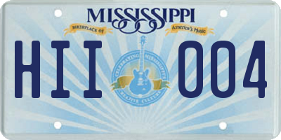MS license plate HII004