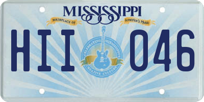 MS license plate HII046