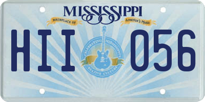 MS license plate HII056