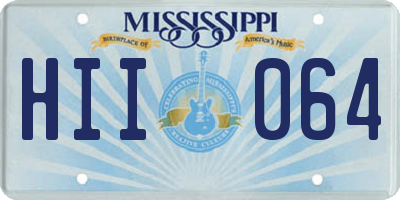 MS license plate HII064