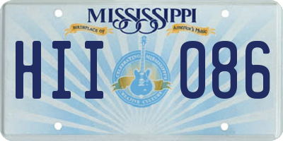 MS license plate HII086
