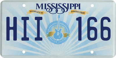 MS license plate HII166