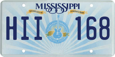 MS license plate HII168