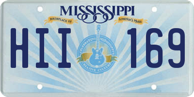 MS license plate HII169