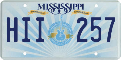 MS license plate HII257