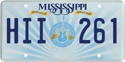 MS license plate HII261