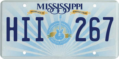MS license plate HII267