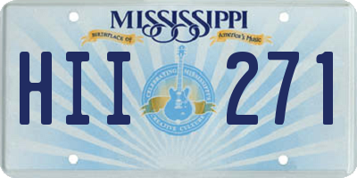 MS license plate HII271
