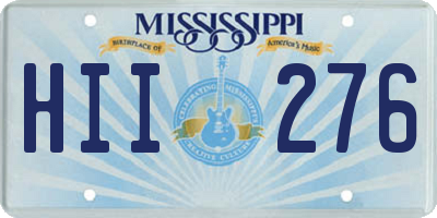 MS license plate HII276
