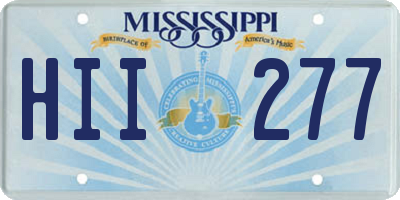 MS license plate HII277