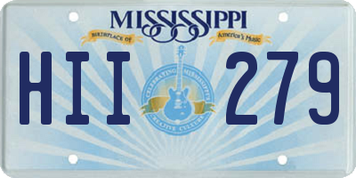 MS license plate HII279