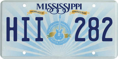 MS license plate HII282