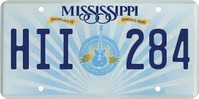 MS license plate HII284