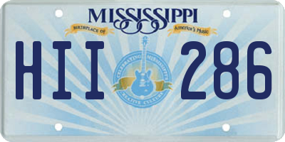 MS license plate HII286