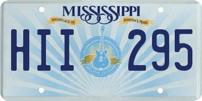 MS license plate HII295