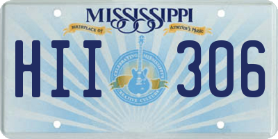 MS license plate HII306