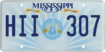 MS license plate HII307