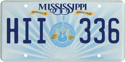 MS license plate HII336