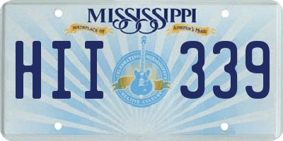 MS license plate HII339