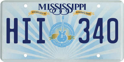 MS license plate HII340