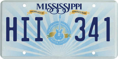 MS license plate HII341